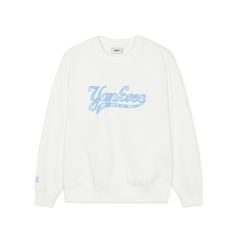 MLB Women Varsity Overfit Sweatshirts White | Australia_MLB47829