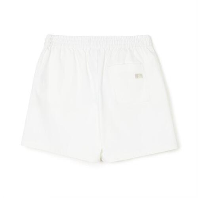 MLB Women`s Basic Cotton Touch 5.5in Woven Shorts Bottoms White | Australia_MLB25987