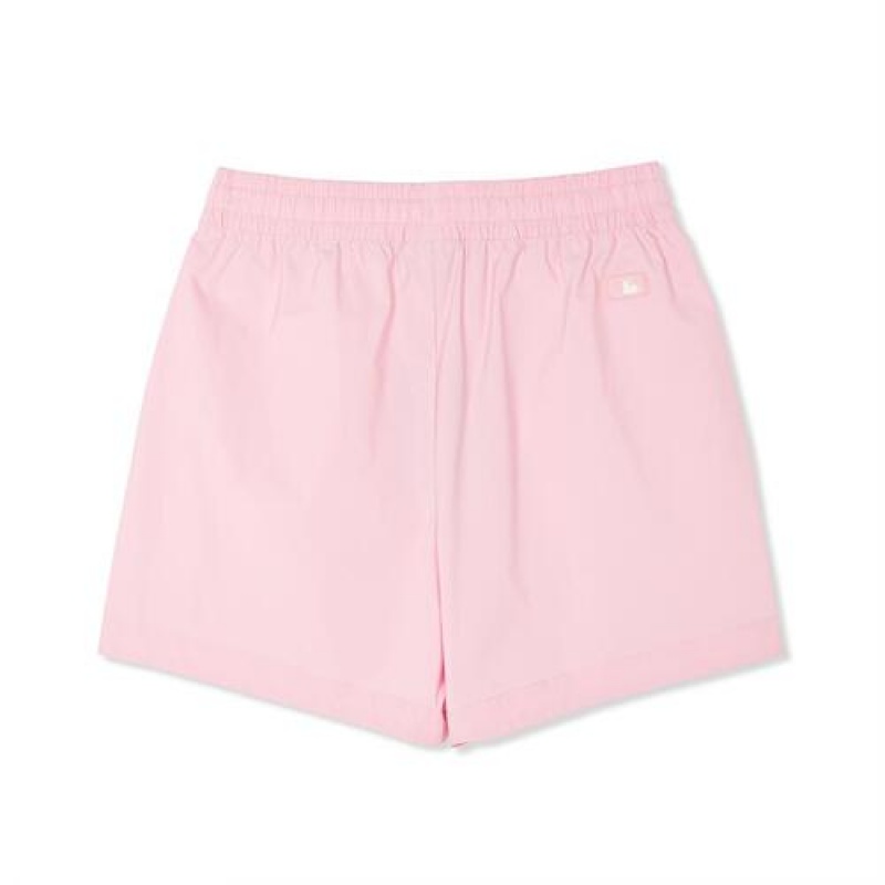 MLB Women`s Sportive Varsity 4in Woven Shorts Bottoms Pink | Australia_MLB56092