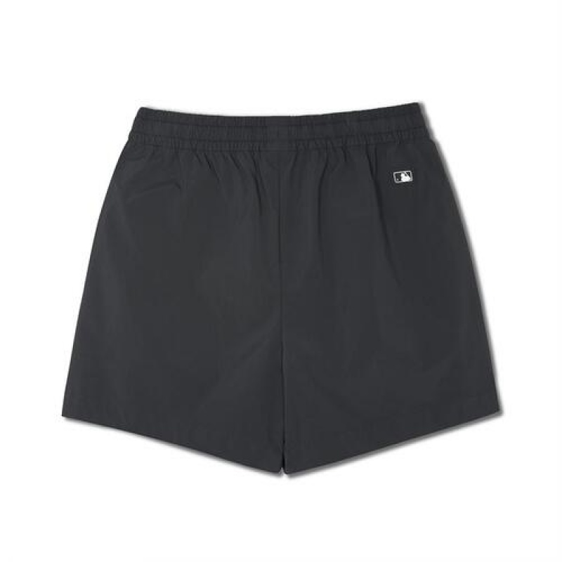 MLB Women`s Sportive Varsity 4in Woven Shorts Bottoms Black | Australia_MLB96927