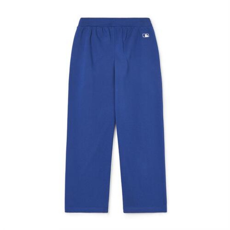 MLB Women`s Varsity Pintuck Wide Pants Bottoms Blue | Australia_MLB31206