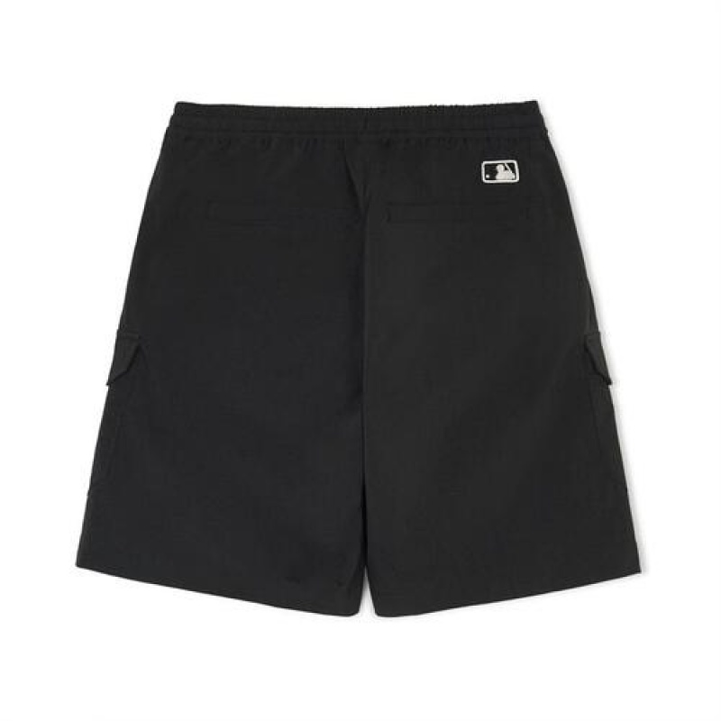 MLB Woven Cargo Shorts Bottoms Black | Australia_MLB68829