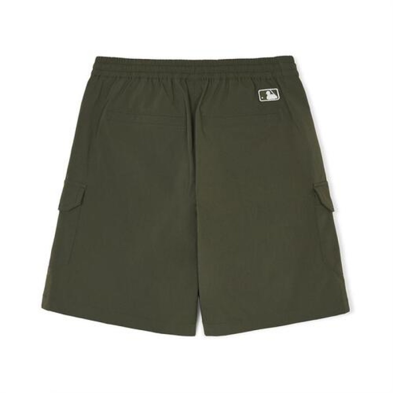 MLB Woven Cargo Shorts Bottoms Green | Australia_MLB96857