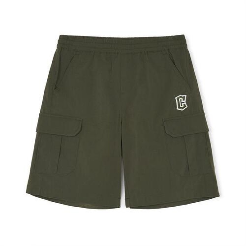 MLB Woven Cargo Shorts Bottoms Green | Australia_MLB96857